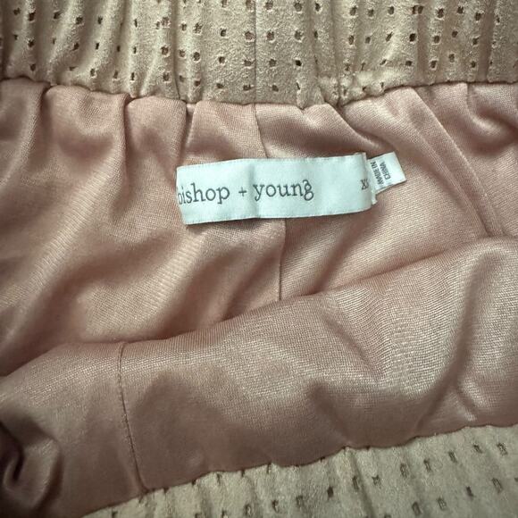 Bishop + Young Cream Tie Mini Shorts - Picture 3 of 3